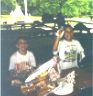 Patrick Spong & Andrew Kelley at the dining pavillion